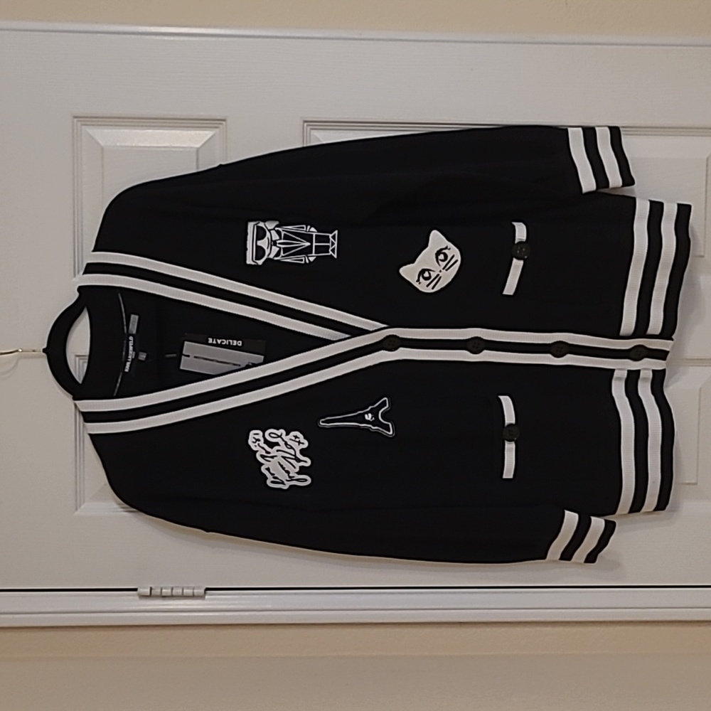 NWT Karl Lagerfeld Black Cardigan Size M